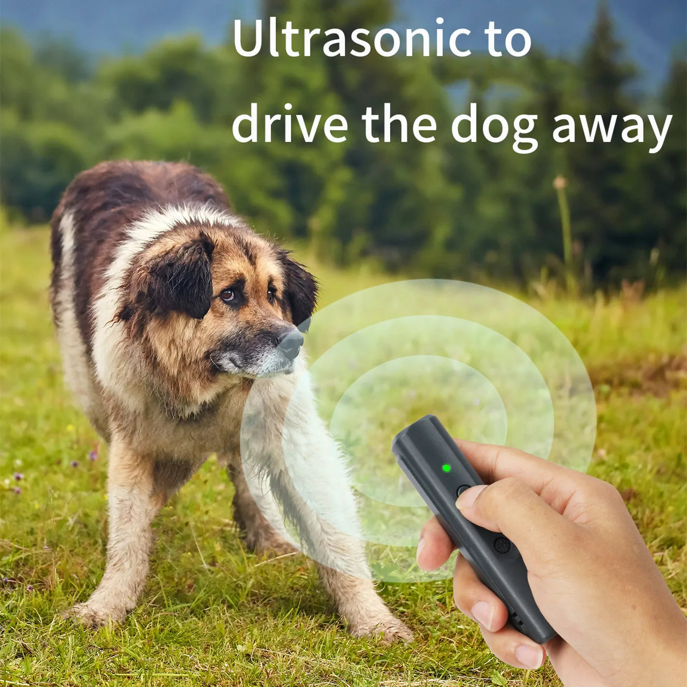 High Power Ultrasonic Dog Repeller Trainer Anti Barking LED Dog Deterrent Device Pet Dog Training Remote Control With UV LAMP