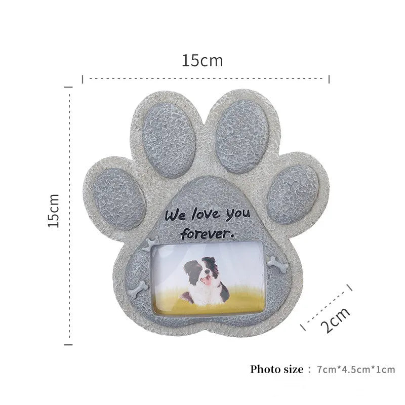 Pet Dog Tombstone Creative Resin Simulation Memorial Stone Cat Tombstone Small Animal Sacrifice Monument Handicraft Ornaments