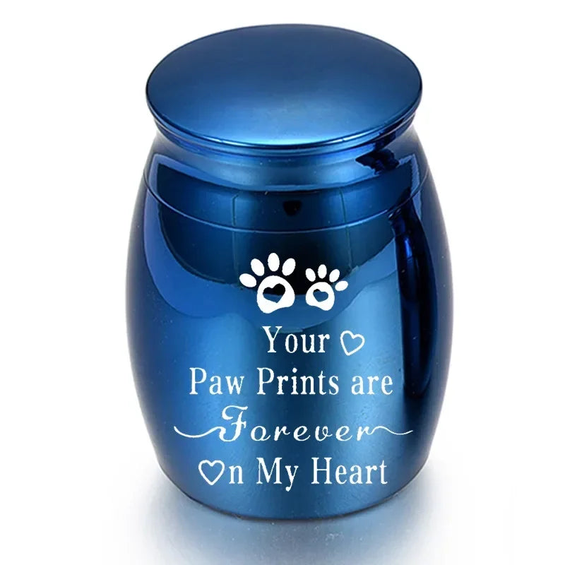 Pet Urn Metal Urn for Pets Portable Dogs Decorative Memorial Keepsake Cats Ashes Keepsake Cremation Ashes Urn for Dogs Cat Birds