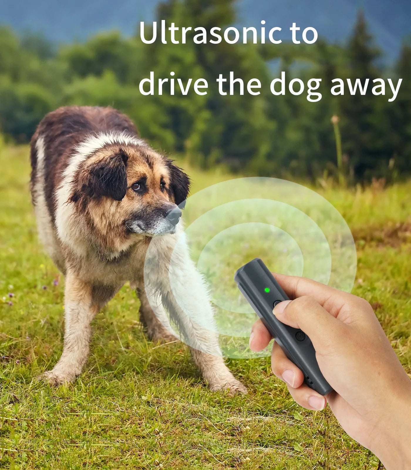 High Power Ultrasonic Dog Repeller Trainer Anti Barking LED Dog Deterrent Device Pet Dog Training Remote Control With UV LAMP