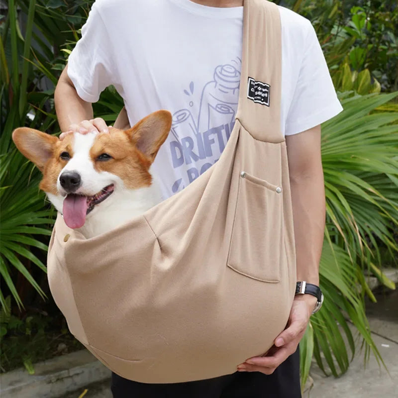 Comfortable Pet Crossbody Shoulder Bag Outdoor Travel Portable Cat Puppy Sling Carrier Bag Dog Carrying Supplies