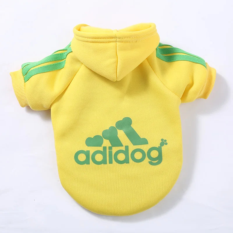 XS-5XL Adidog Pet Dog Clothes for Small Medium Big Large Dogs Cotton Hooded Sweatshirt Hot Selling Warm Two-Legged Pets Jacket