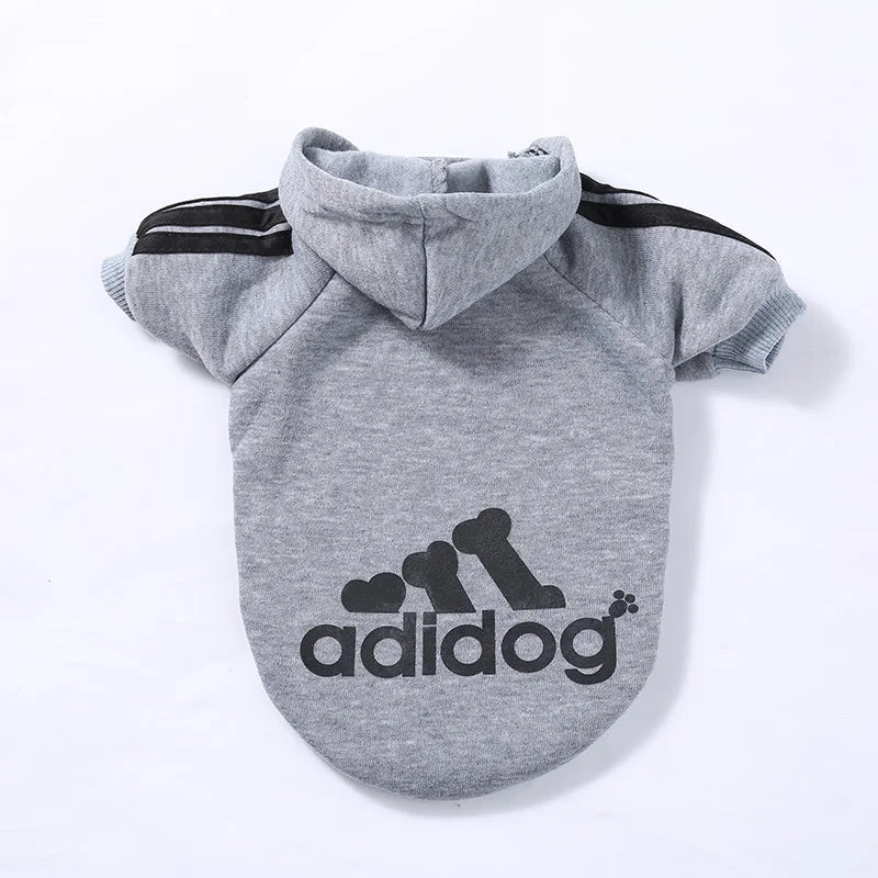 XS-5XL Adidog Pet Dog Clothes for Small Medium Big Large Dogs Cotton Hooded Sweatshirt Hot Selling Warm Two-Legged Pets Jacket