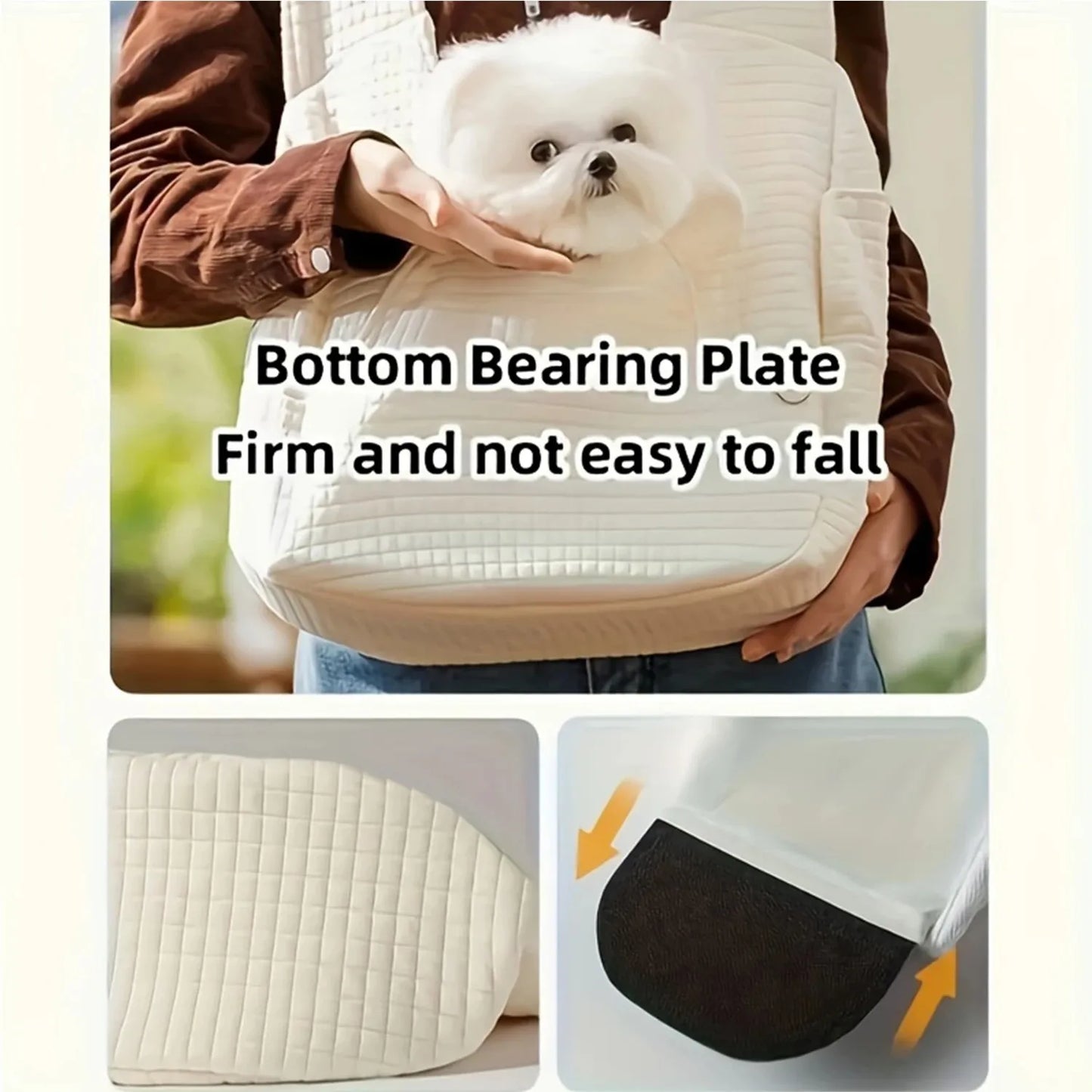 Large Capacity Portable Pet Carrier Backpack Comfortable Cotton Pet Travel Bag with Secure Snap Closure For Small Dog And Cat