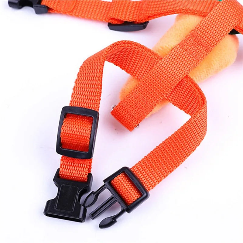 Rabbit Harness and Leash Set Adjustable for Small Animals Ferrets Piggies Hedgehogs Outdoor Walking Cute Decorations