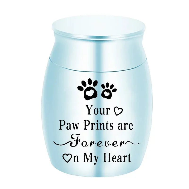 Pet Urn Metal Urn for Pets Portable Dogs Decorative Memorial Keepsake Cats Ashes Keepsake Cremation Ashes Urn for Dogs Cat Birds