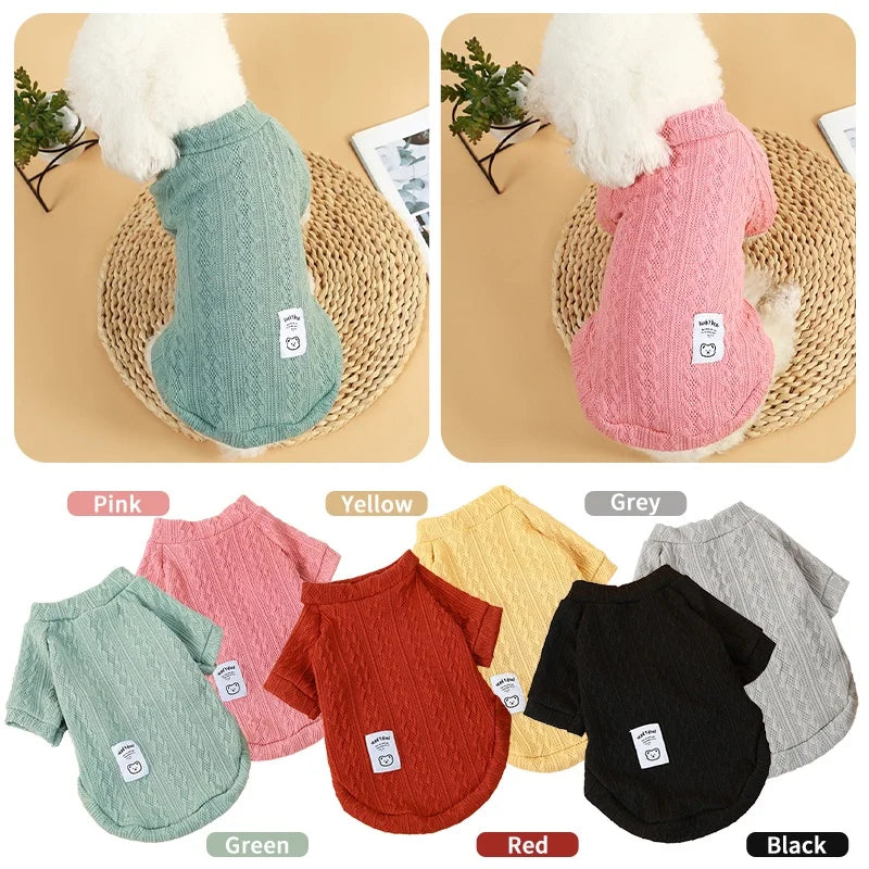 Cute Bear Sweater for Pet, Multi-color Optional, Cat and Dog Clothing, Soft and Comfortable Sweater