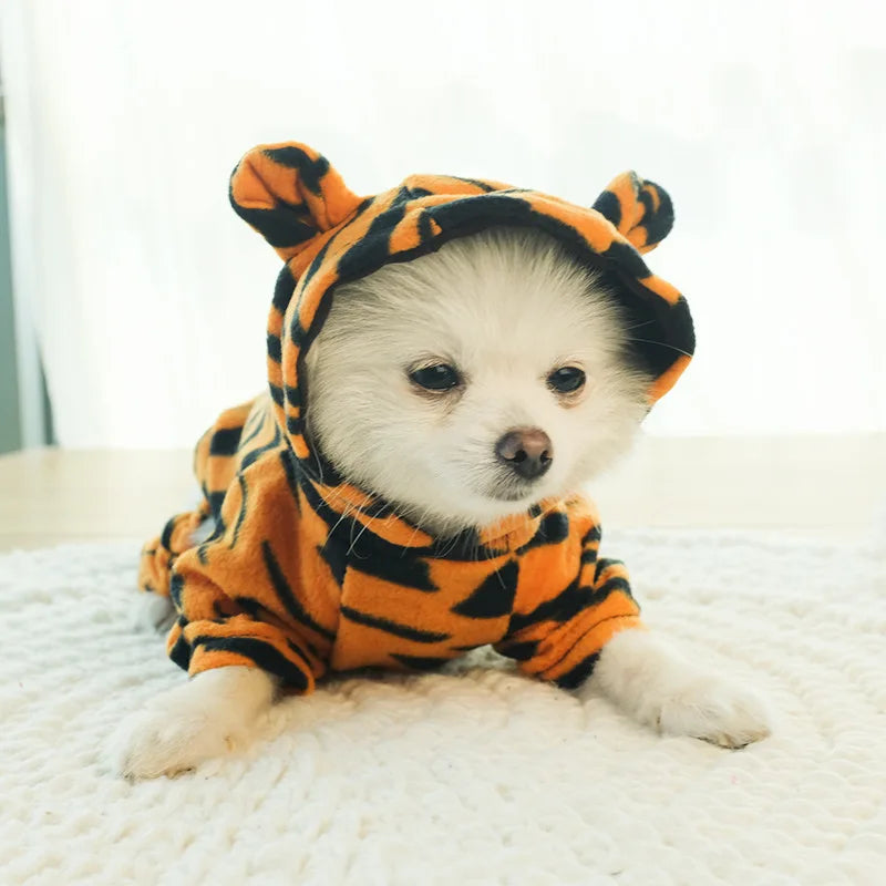 Winter Warm Dog Clothes Pet Clothes for Small Medium Dogs Chihuahua Teddy Puppy Cat Dinosaur Outfit Pet Dog Hoodies