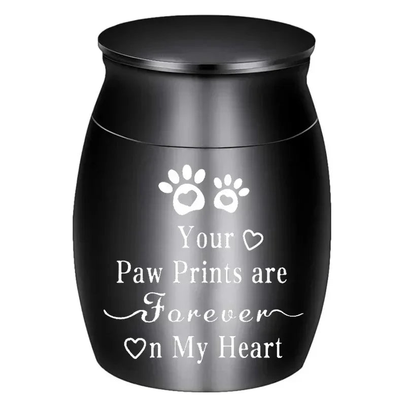 Pet Urn Metal Urn for Pets Portable Dogs Decorative Memorial Keepsake Cats Ashes Keepsake Cremation Ashes Urn for Dogs Cat Birds