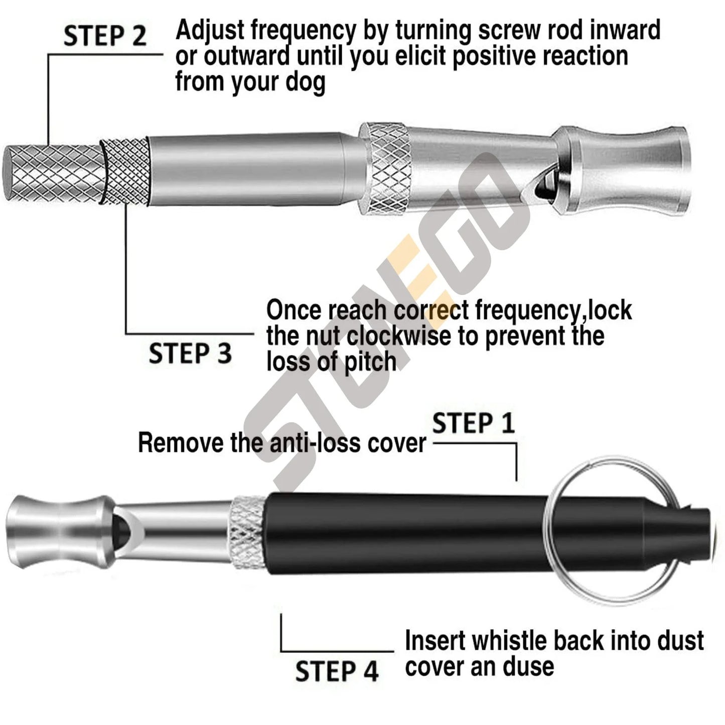 JJYY Ultrasonic Dog Training Deterrent Whistle, Dog Whistle to Stop Barking Bark Control for Dogs Training Deterrent Whistle