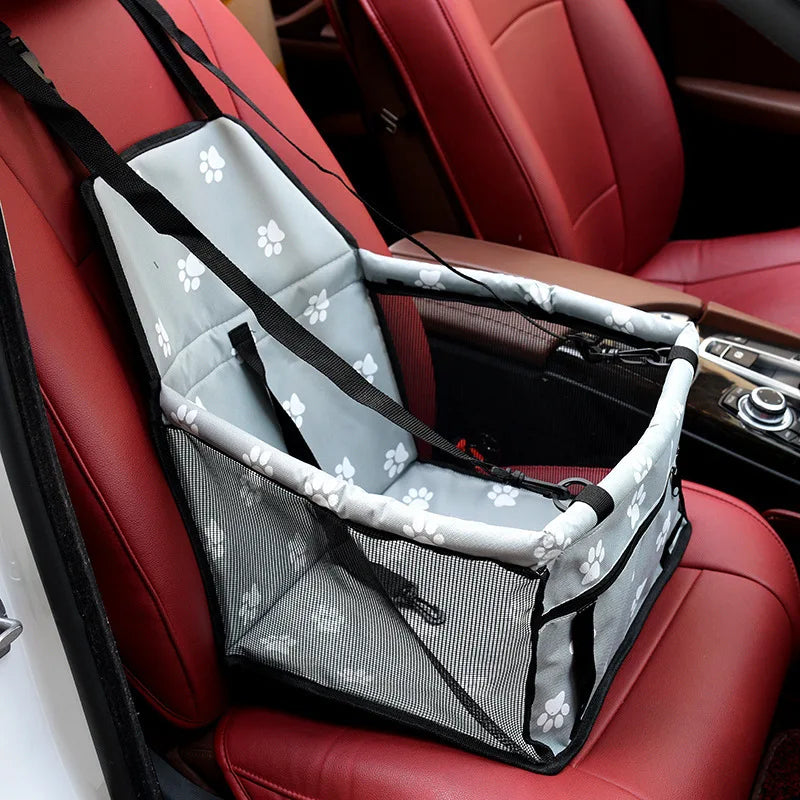 Premium Dog/Cat Car Seat Cushion with Waterproof Hanging Bag - Safe and Comfortable Travelling Experience