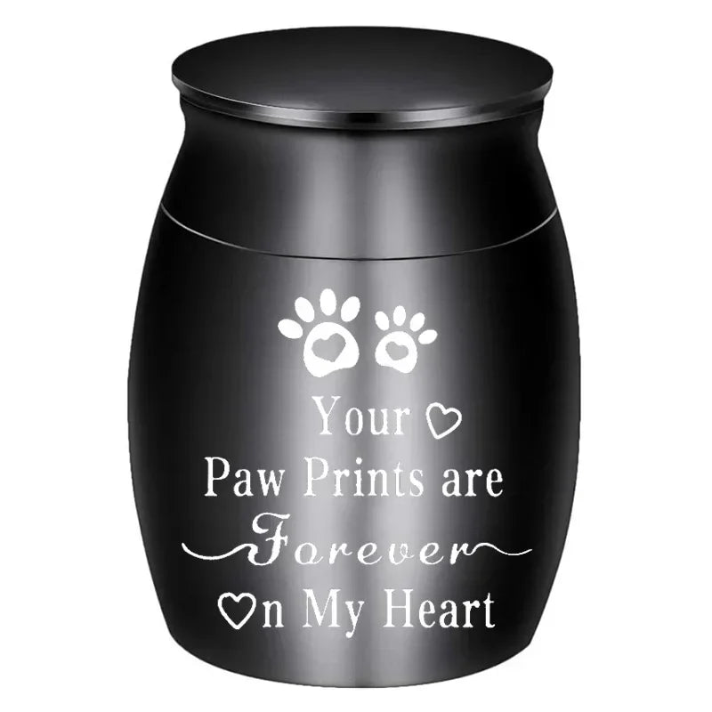 Pet Urn Metal Urn for Pets Portable Dogs Decorative Memorial Keepsake Cats Ashes Keepsake Cremation Ashes Urn for Dogs Cat Birds