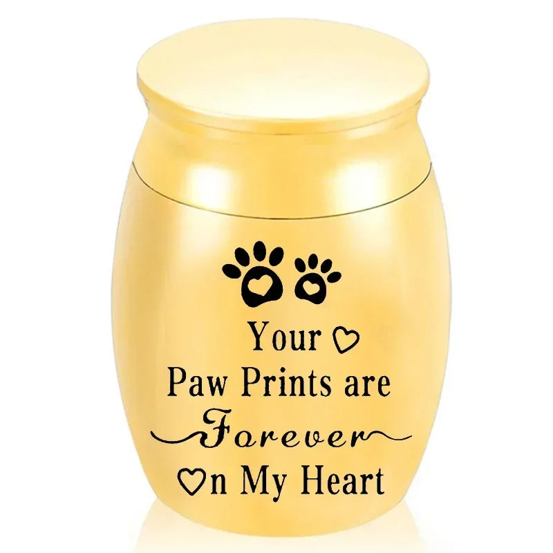 Pet Urn Metal Urn for Pets Portable Dogs Decorative Memorial Keepsake Cats Ashes Keepsake Cremation Ashes Urn for Dogs Cat Birds