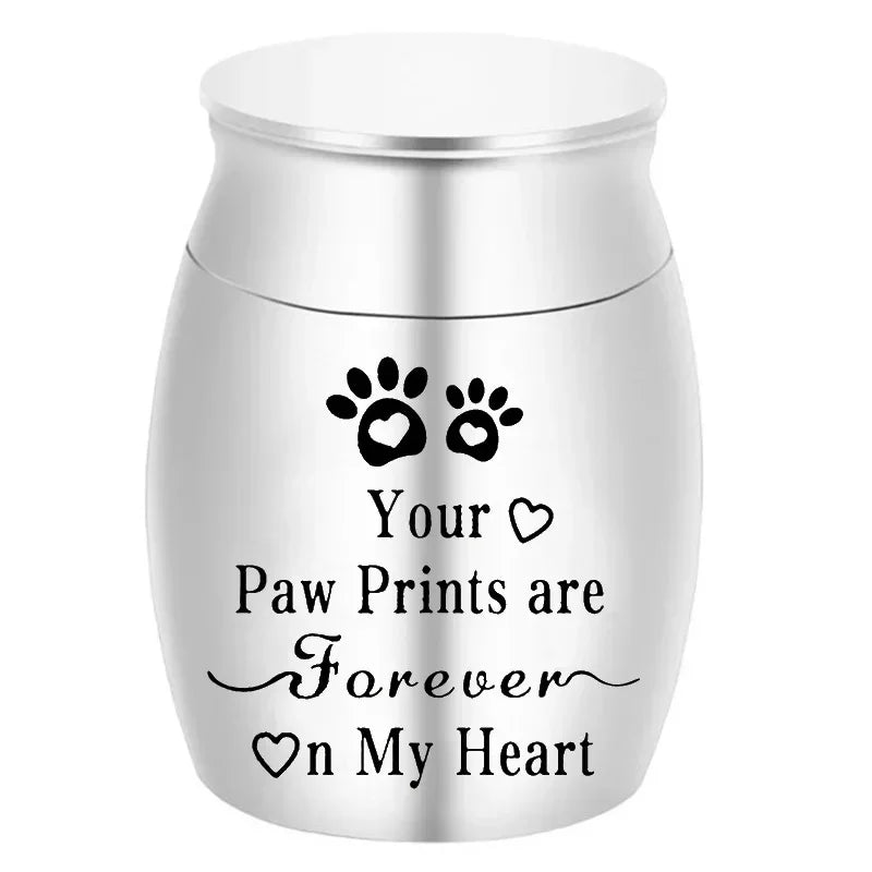 Pet Urn Metal Urn for Pets Portable Dogs Decorative Memorial Keepsake Cats Ashes Keepsake Cremation Ashes Urn for Dogs Cat Birds