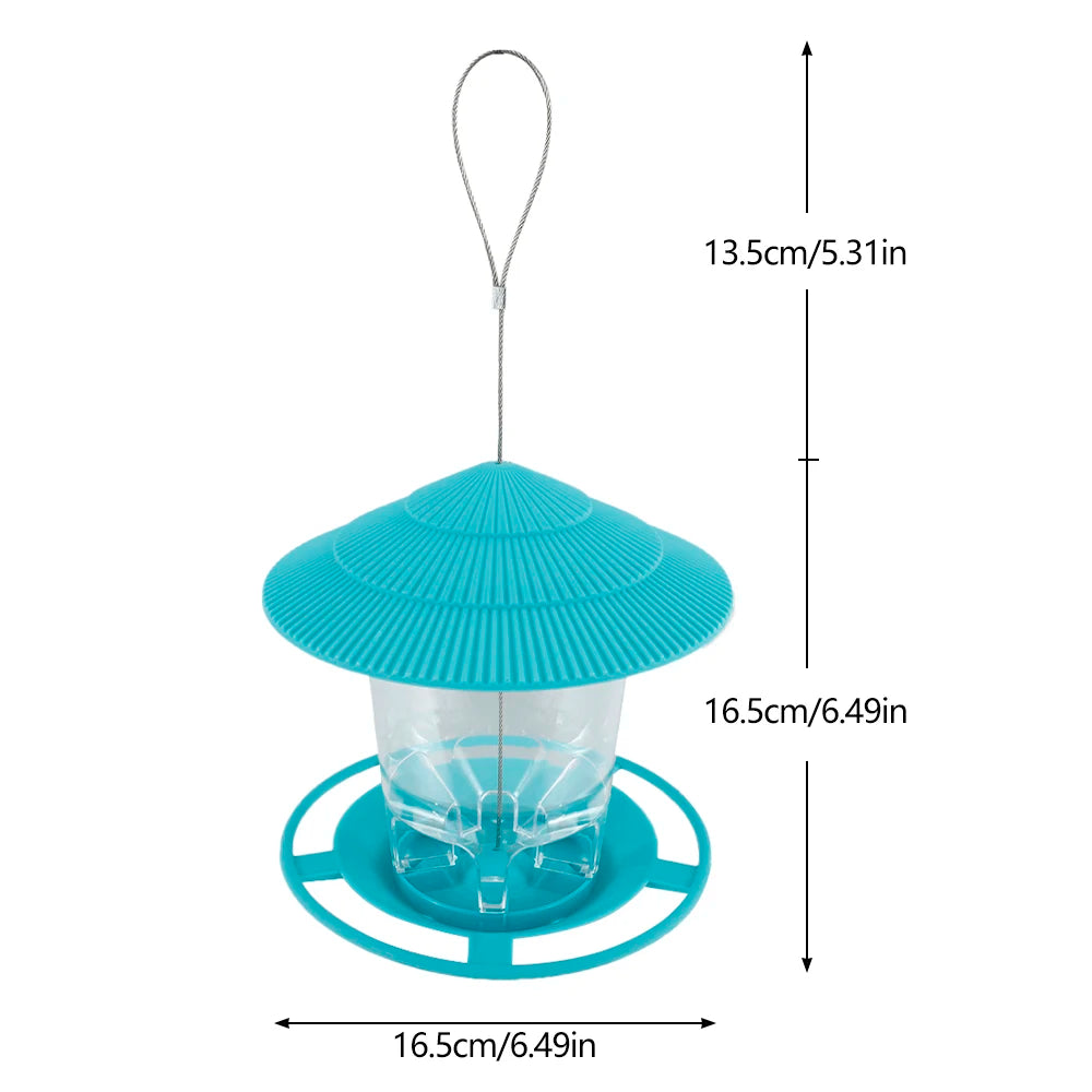 Bird Feeder Automatic Foot Feeding Tool Outdoor Bird Feeder Hanging Nut Feeding Multiple Hole Dispenser Holder Food Container