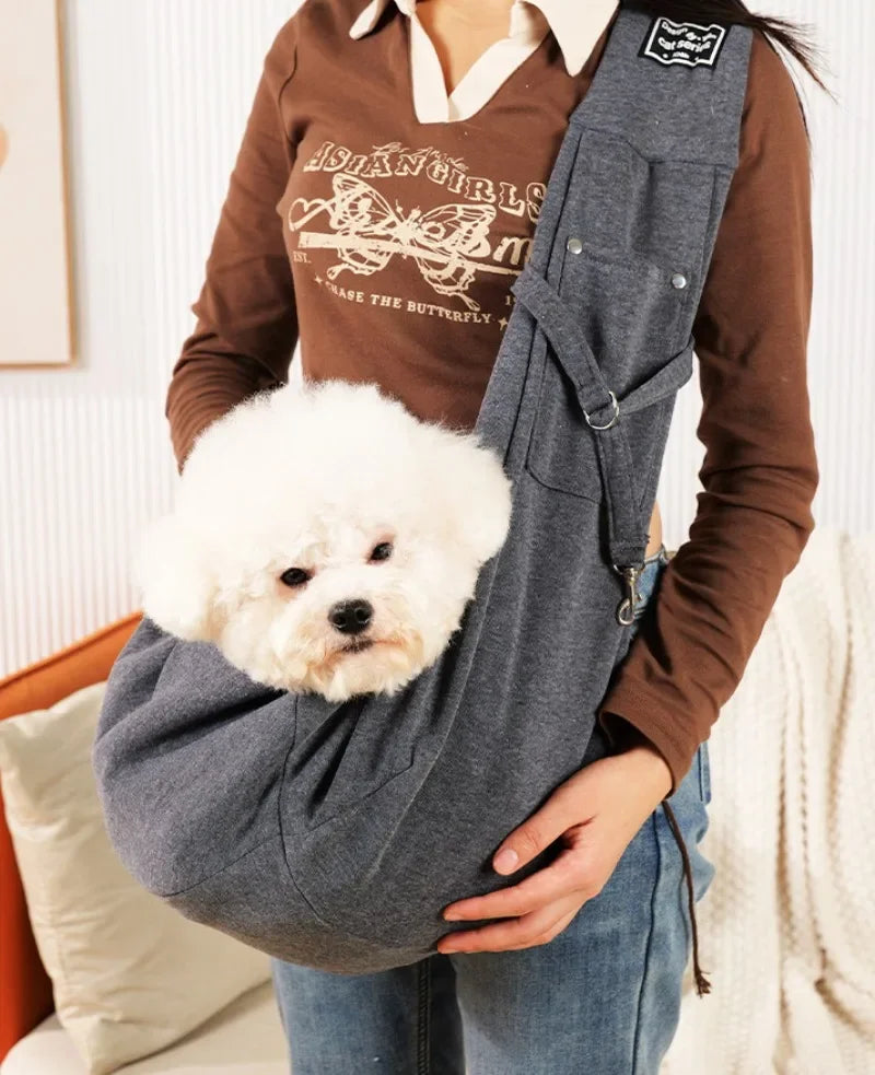 Comfortable Pet Crossbody Shoulder Bag Outdoor Travel Portable Cat Puppy Sling Carrier Bag Dog Carrying Supplies