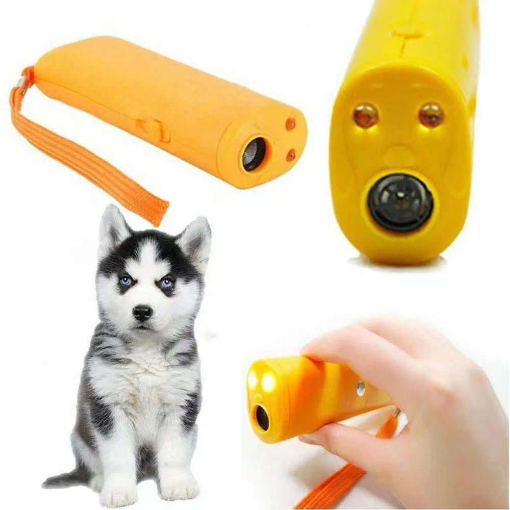 3 In 1 Anti Barking Stop Bark Dog Training Device Dog Training Repeller Control LED Ultrasonic Anti Bark Barking