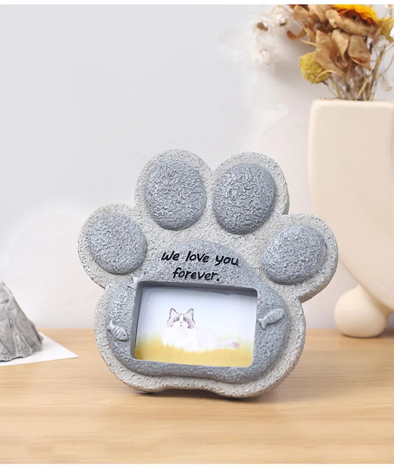 Pet Dog Tombstone Creative Resin Simulation Memorial Stone Cat Tombstone Small Animal Sacrifice Monument Handicraft Ornaments